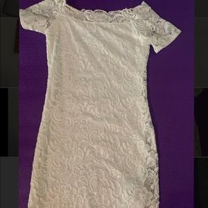 Worn once, White mini dress